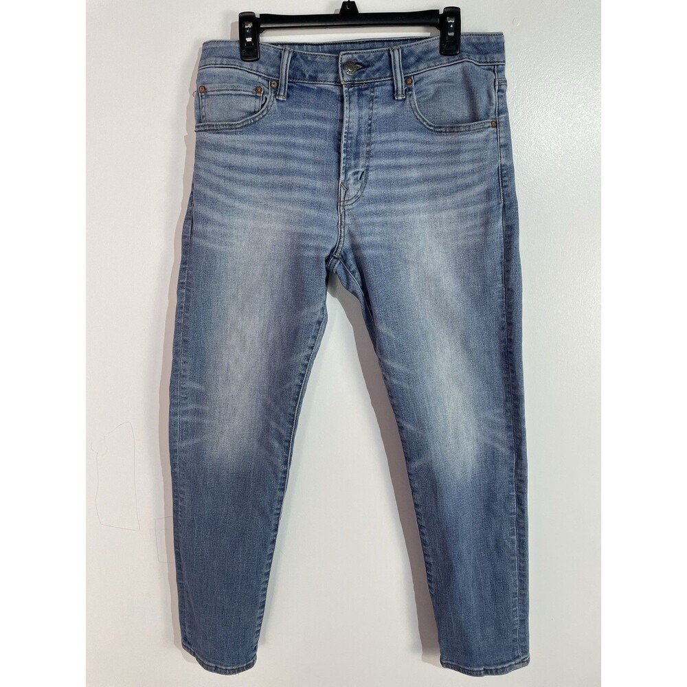 American Eagle Jeans Mens 33x30 Airflex+ Athletic Fit Tapered Leg Faded‎ Stretch